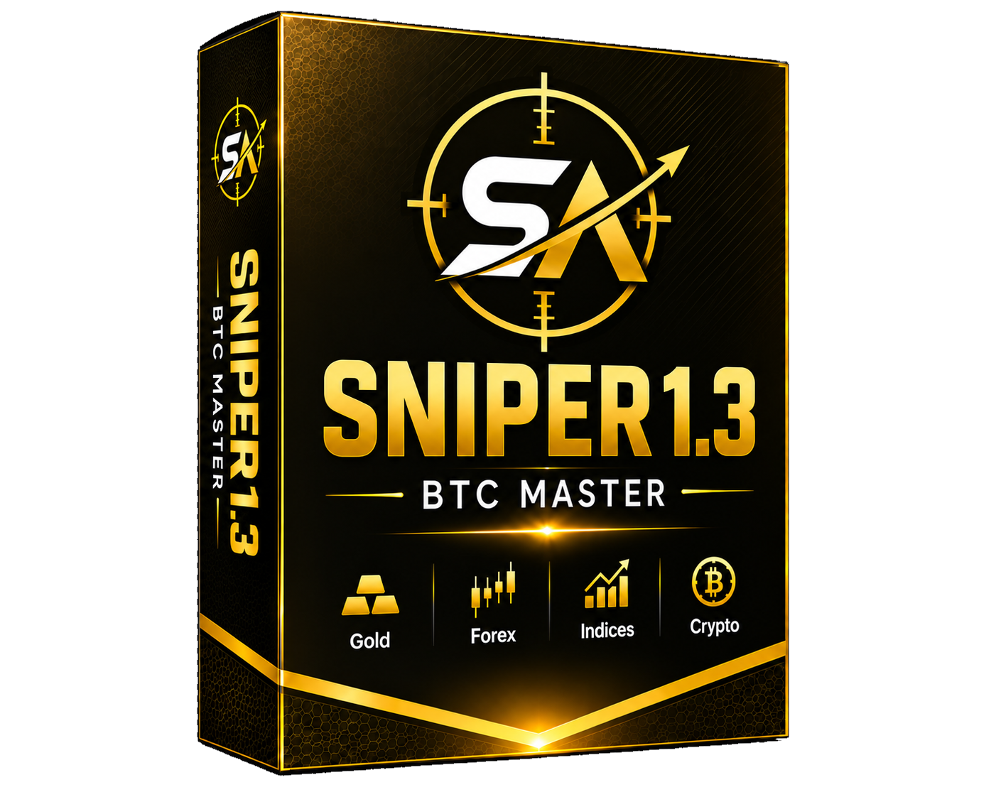 SNIPER 1.3 BTC Master — SniperAlgo AI trading system box